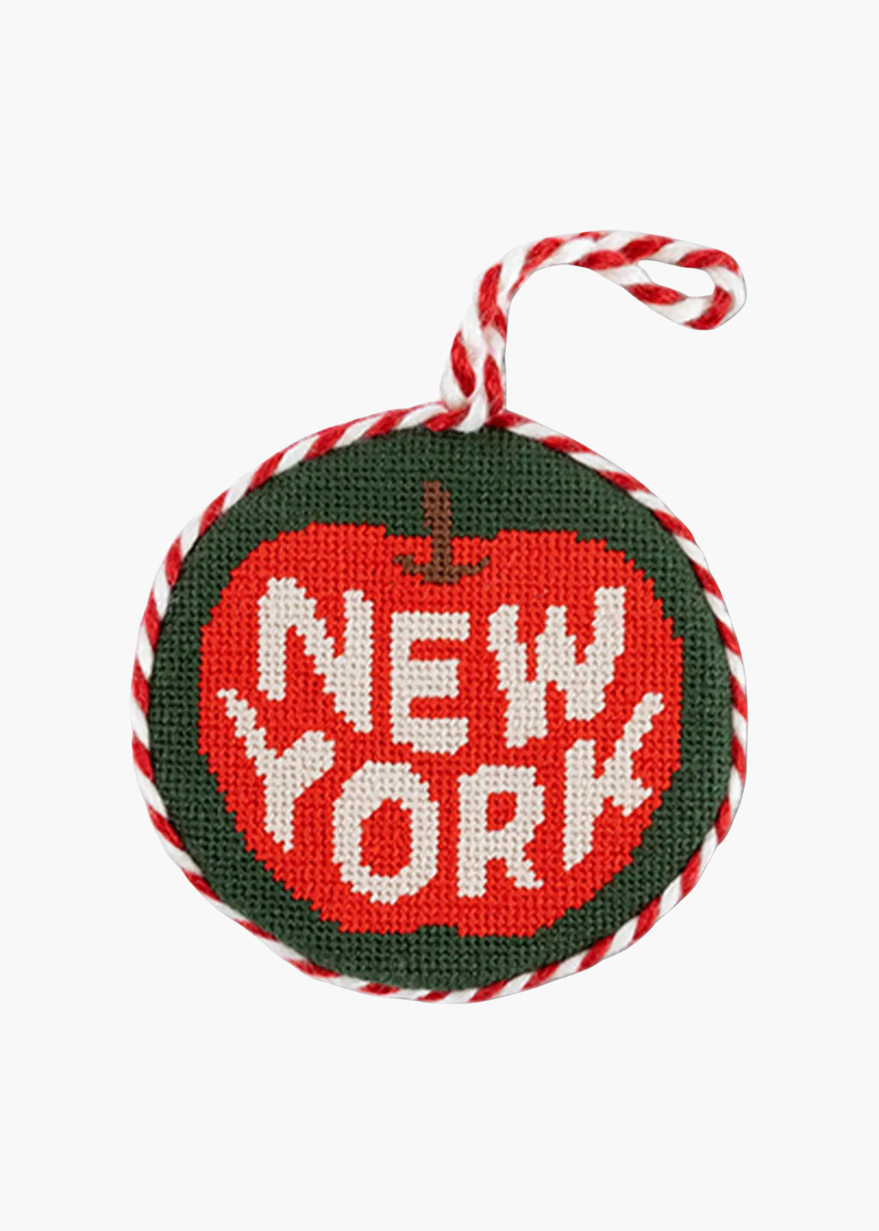 Needlepoint ornament, New York