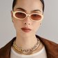 Outta love sunglasses, ecru