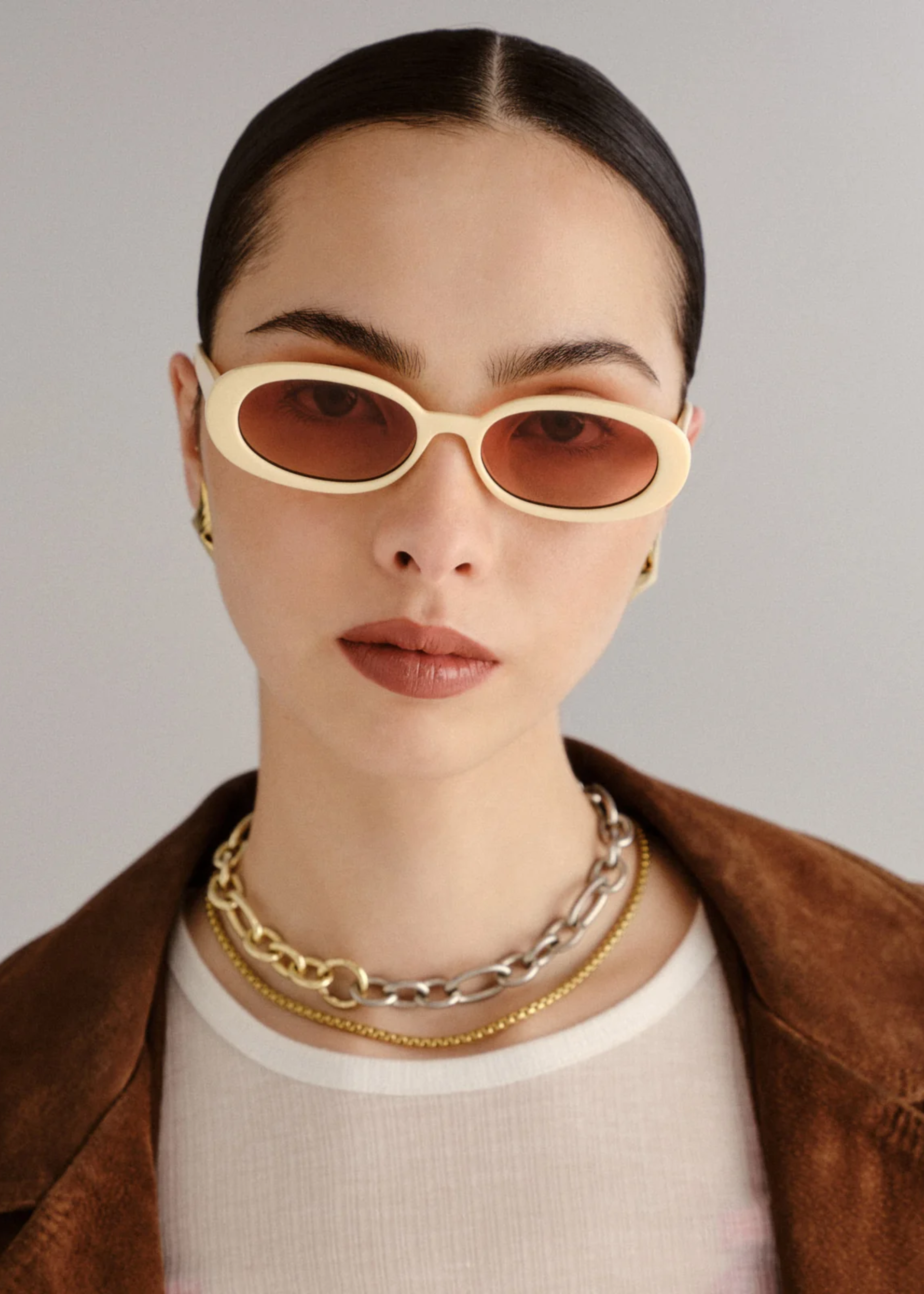 Outta love sunglasses, ecru