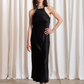High neck bias dress