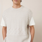 Aran vest, oat