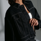 Wes linen jacket, black