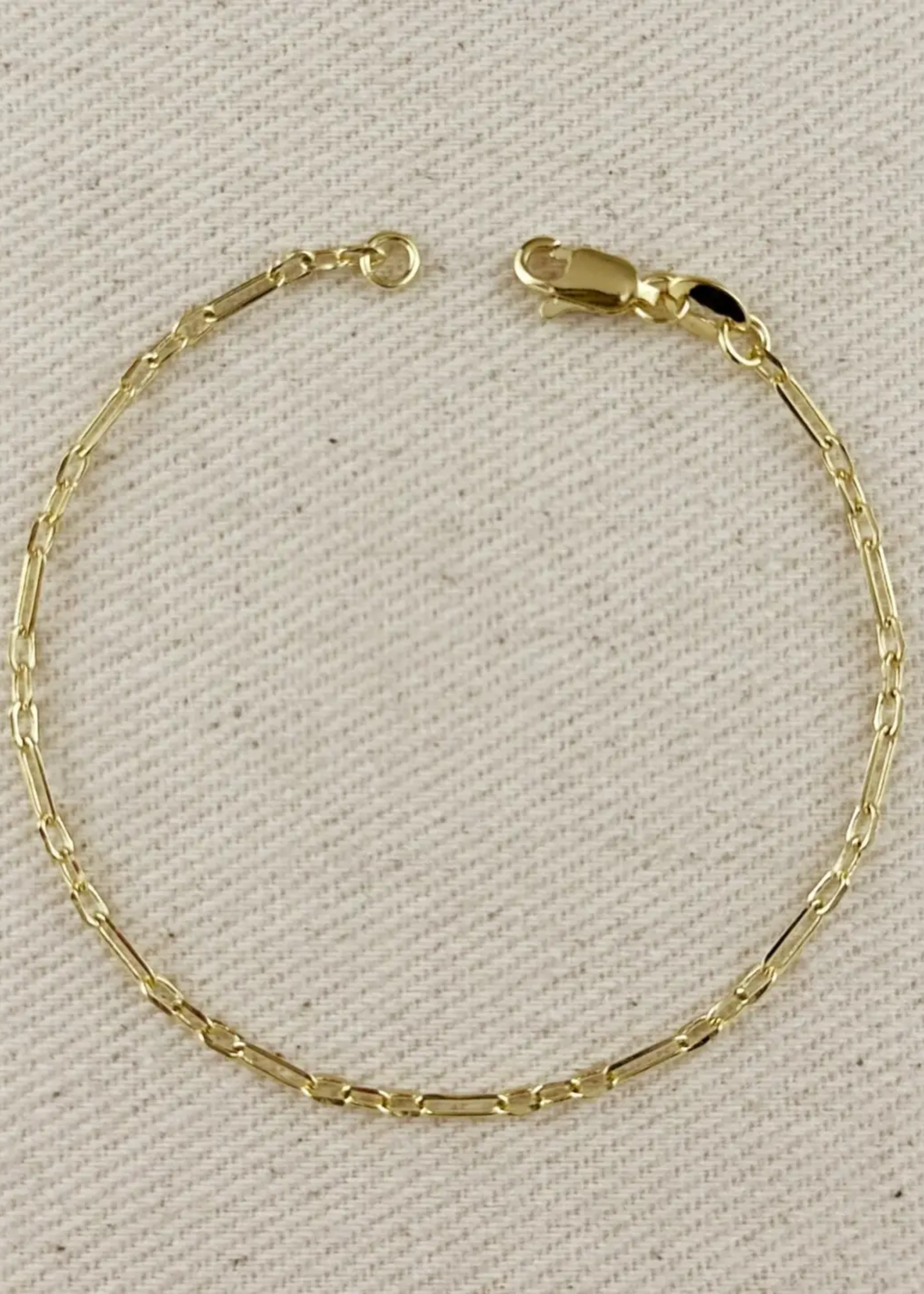 Alternated paperclip bracelet