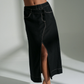 Jax linen skirt, black
