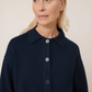 Utility cardigan, indigo