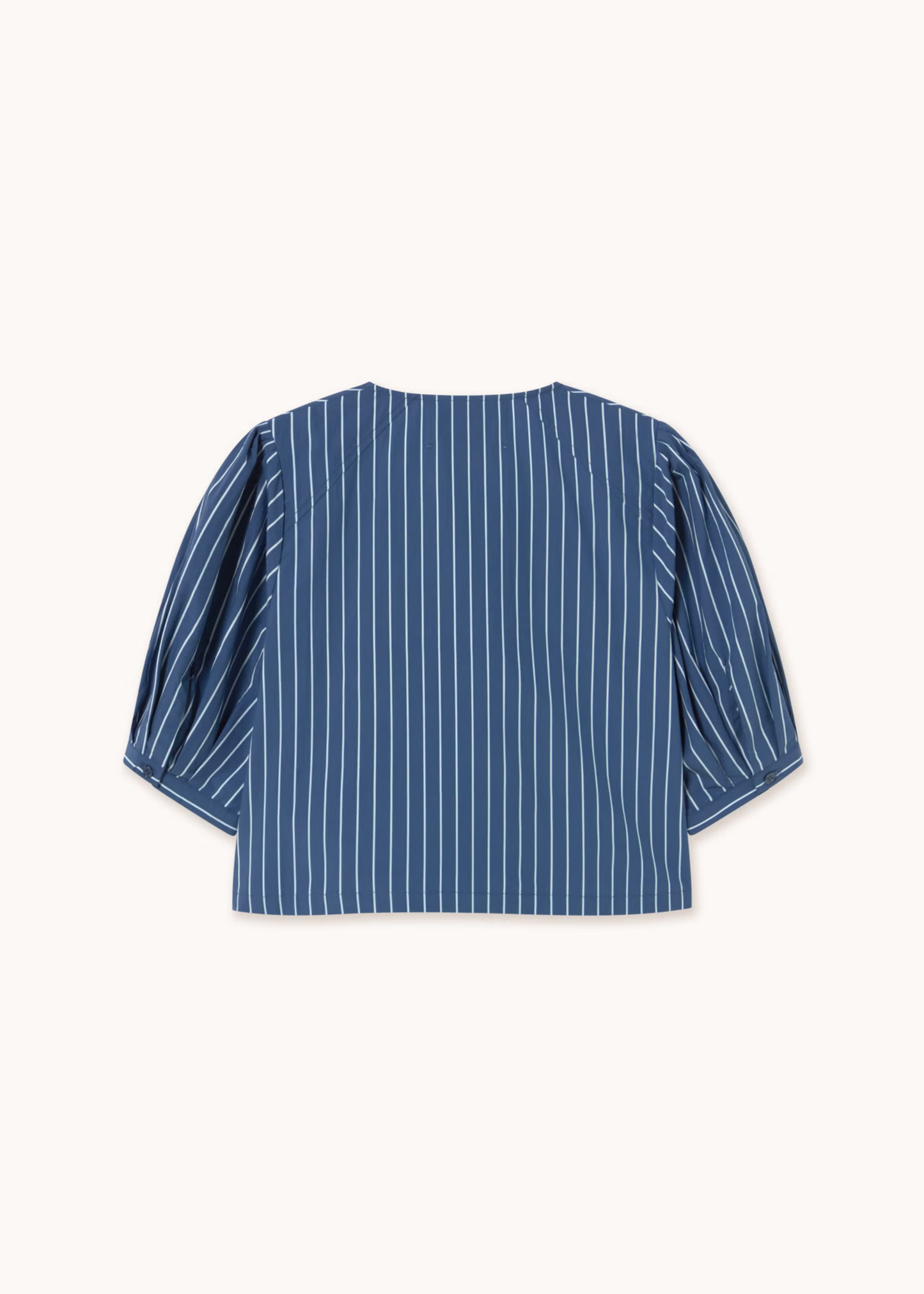 Striped bow blouse