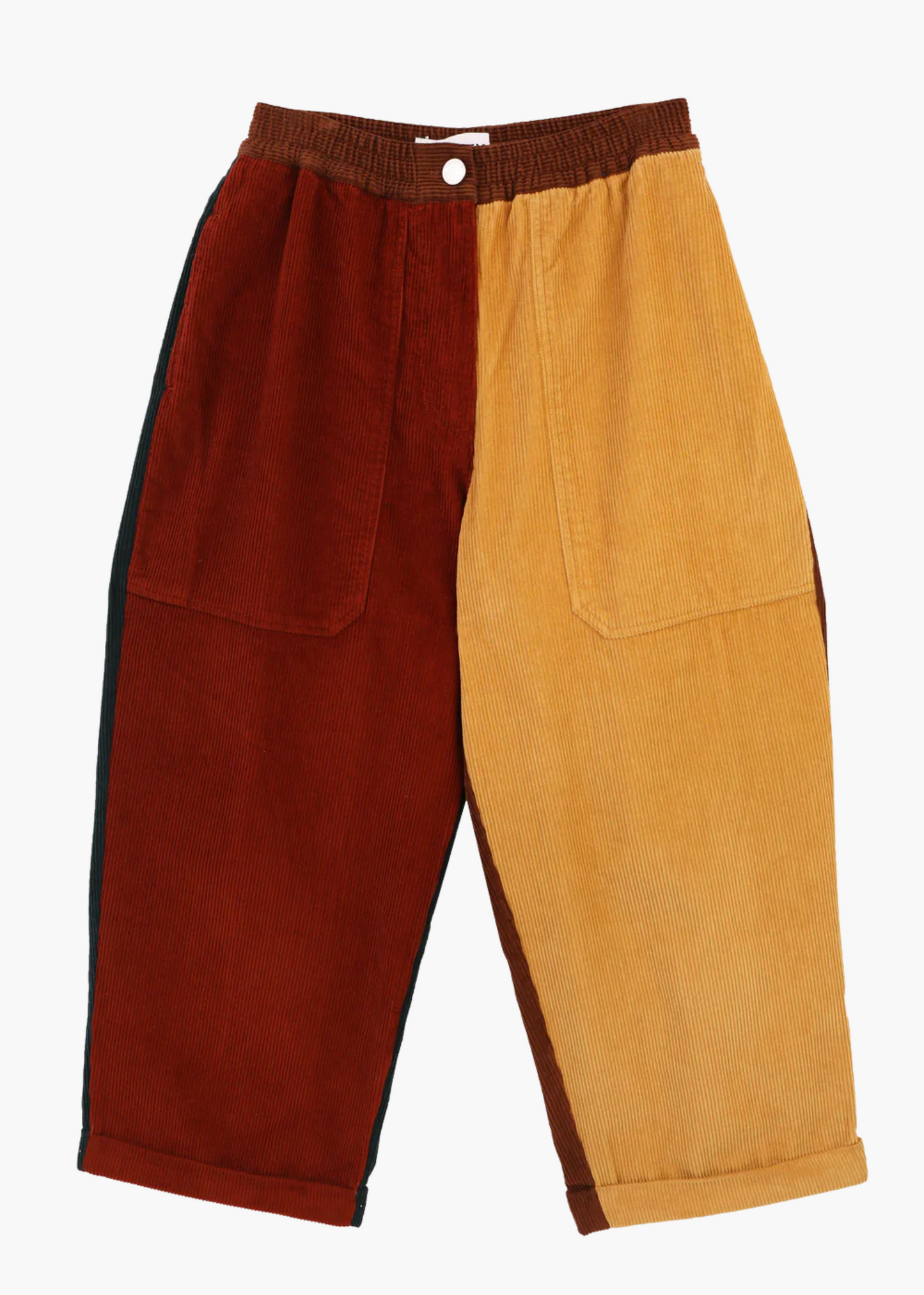 Beckett crop patchwork trouser