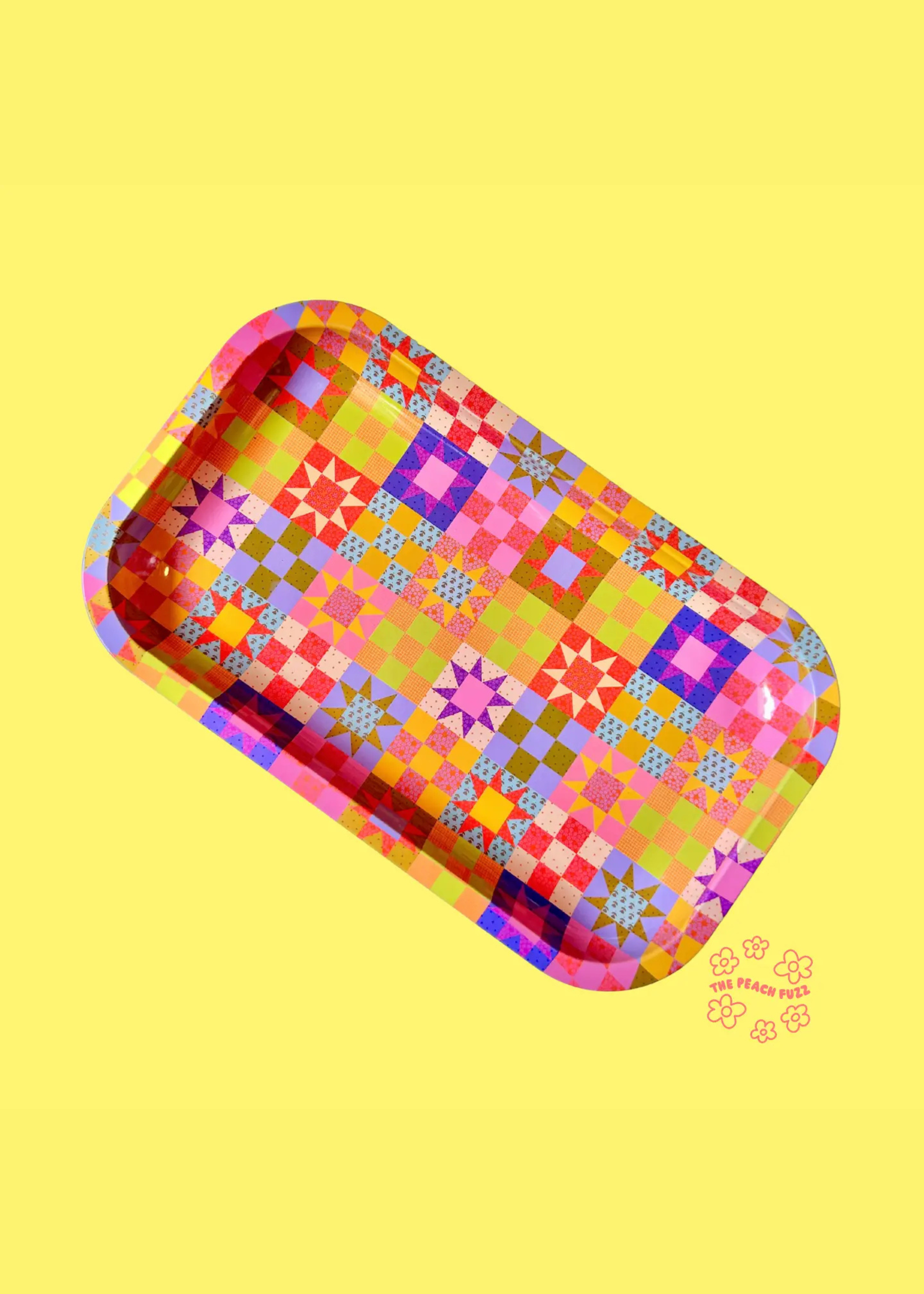 Patchwork quilt tray