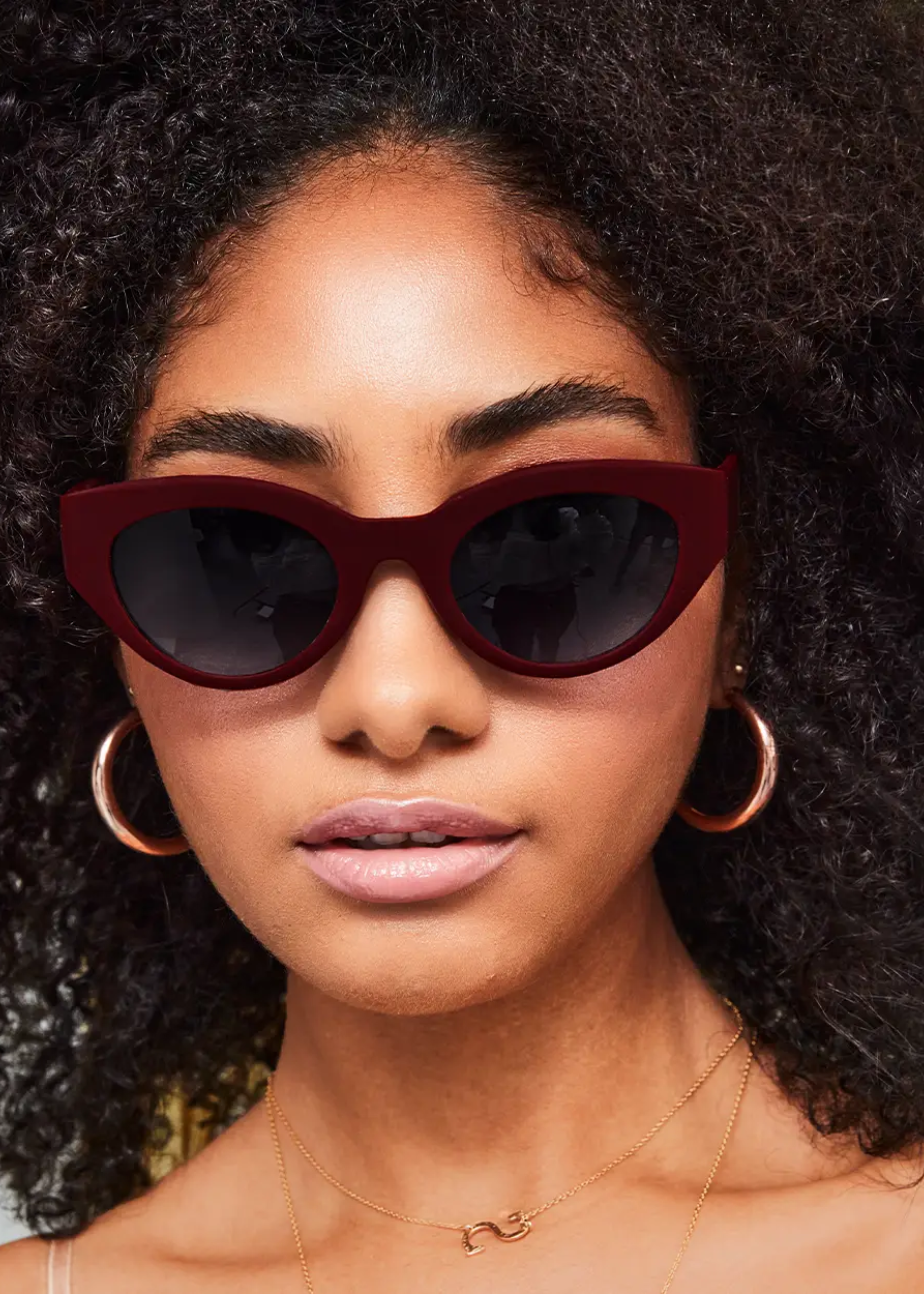 Elizabeth sunglasses, ruby