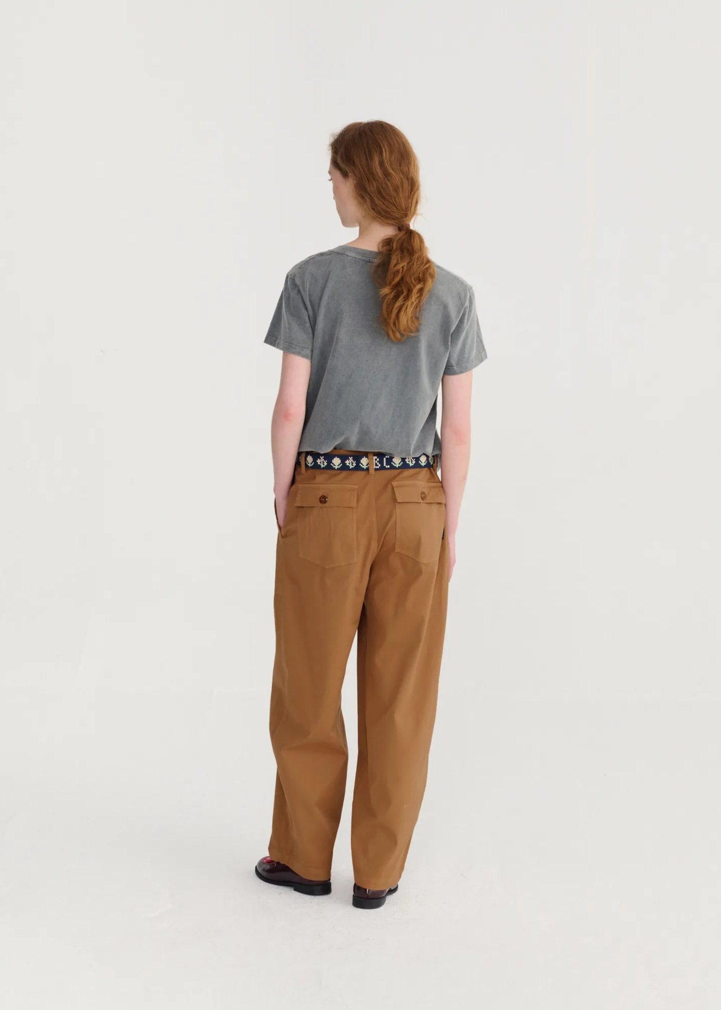 Paper touch cocoon pants