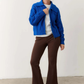 Grace zip cardigan, blue