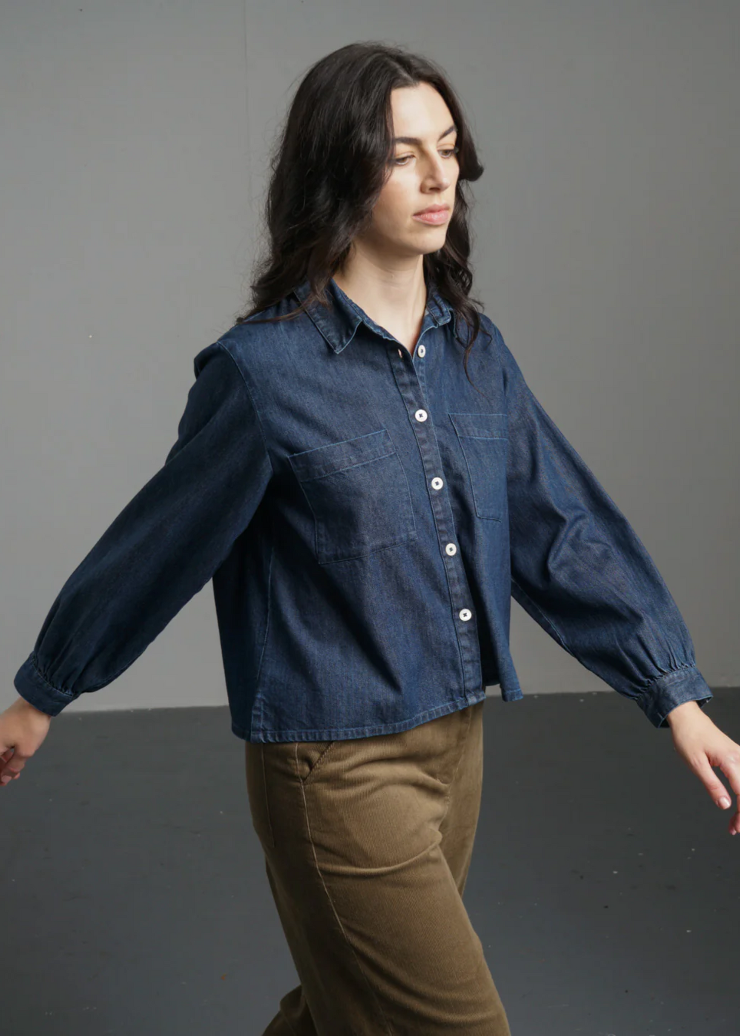 Ada cropped blouse
