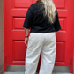 Janus pants II (with side pockets), white