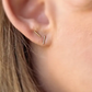 Petite bar stud earrings