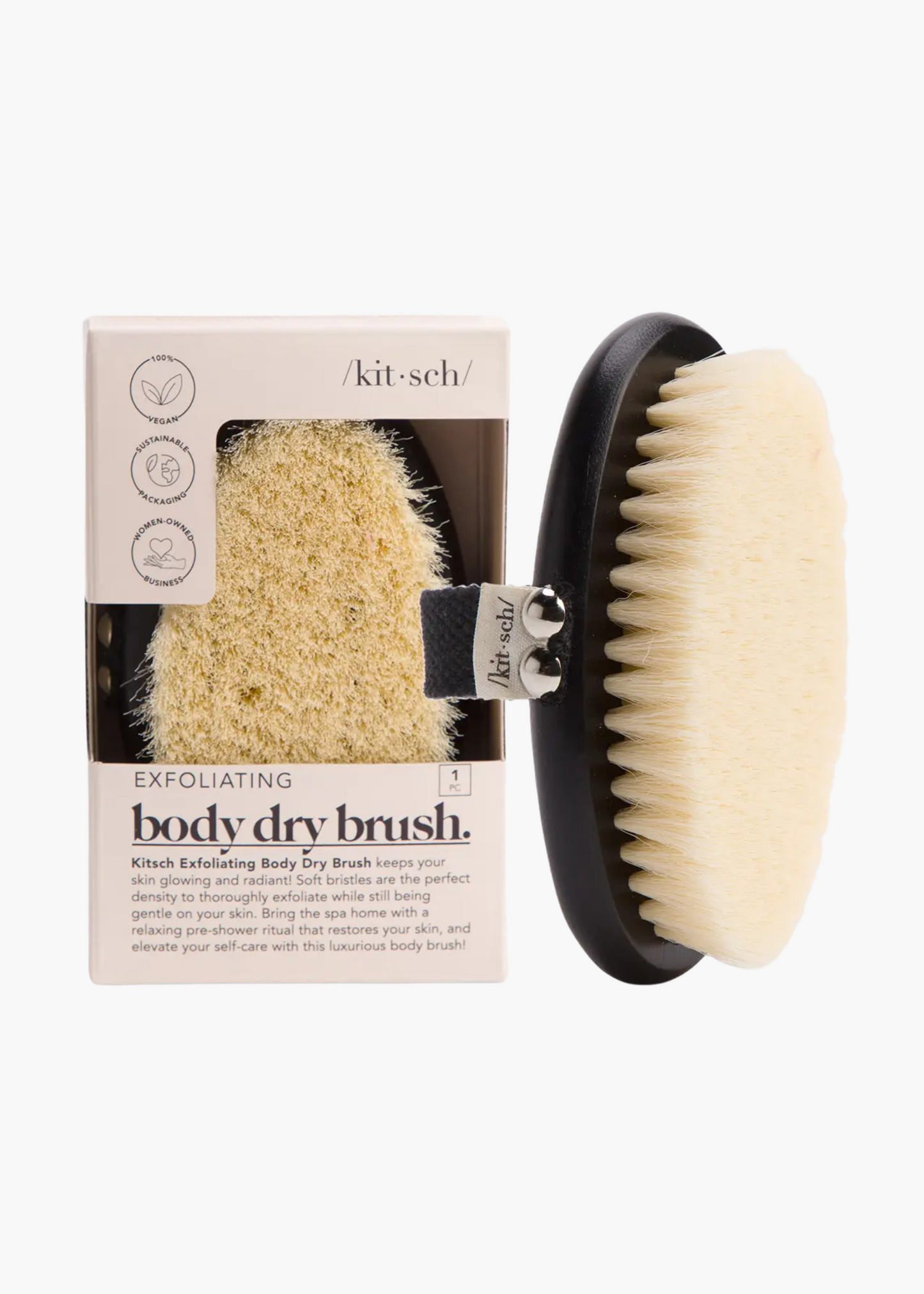 Exfoliating body dry brush