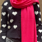 Oversized travel wrap, hot pink