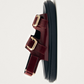 Harper onix burgundy leather sandals