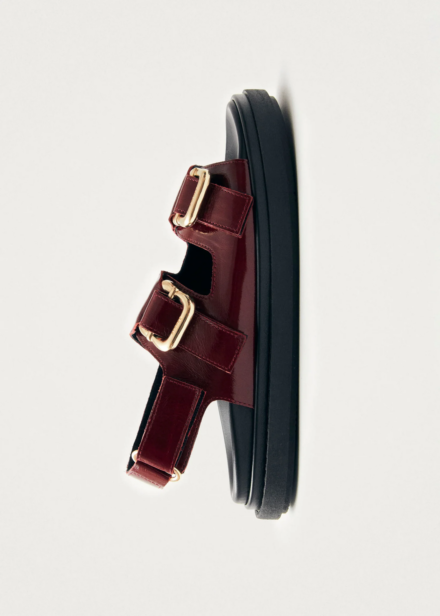 Harper onix burgundy leather sandals