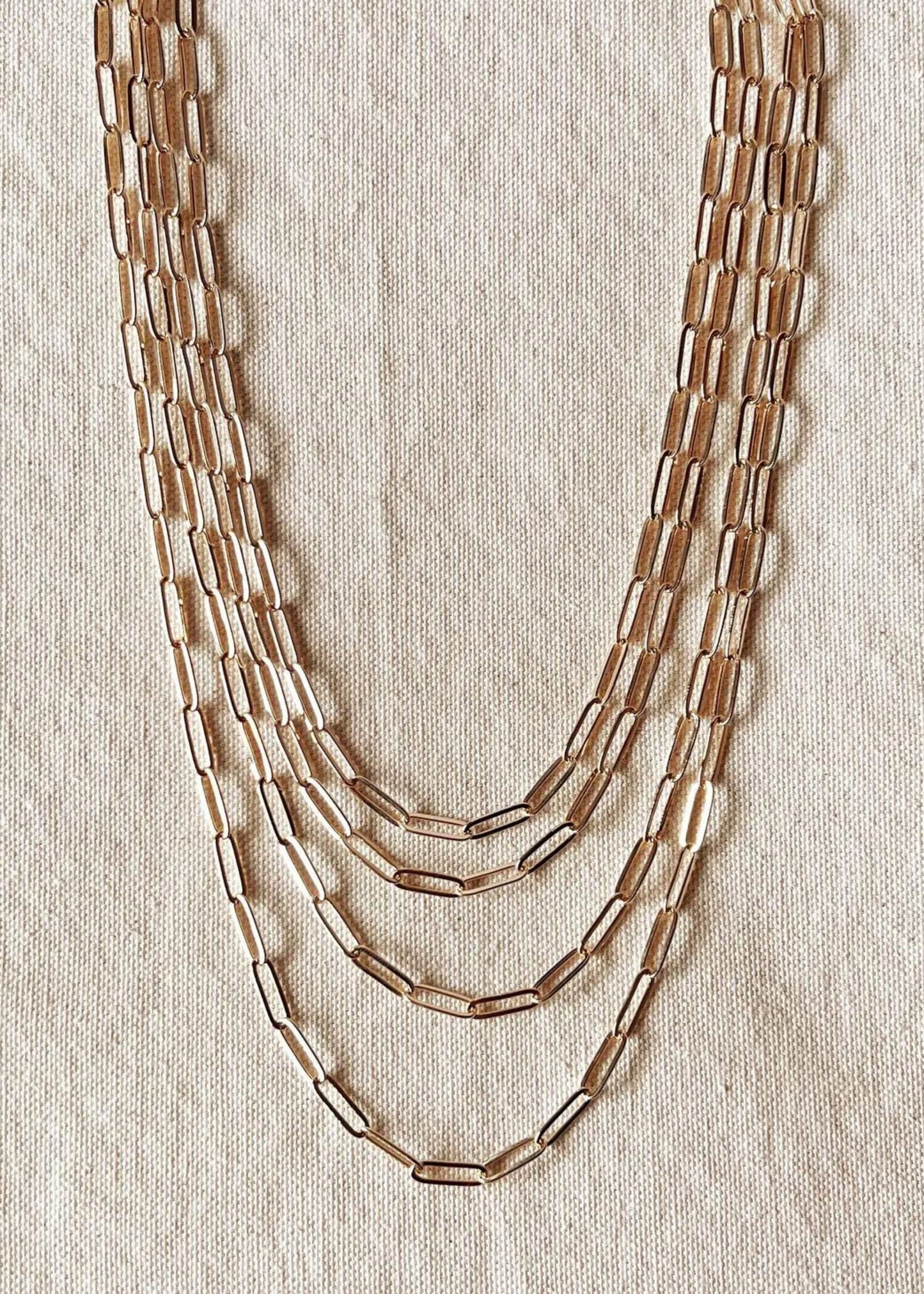 Classic paperclip chain, 4.5mm