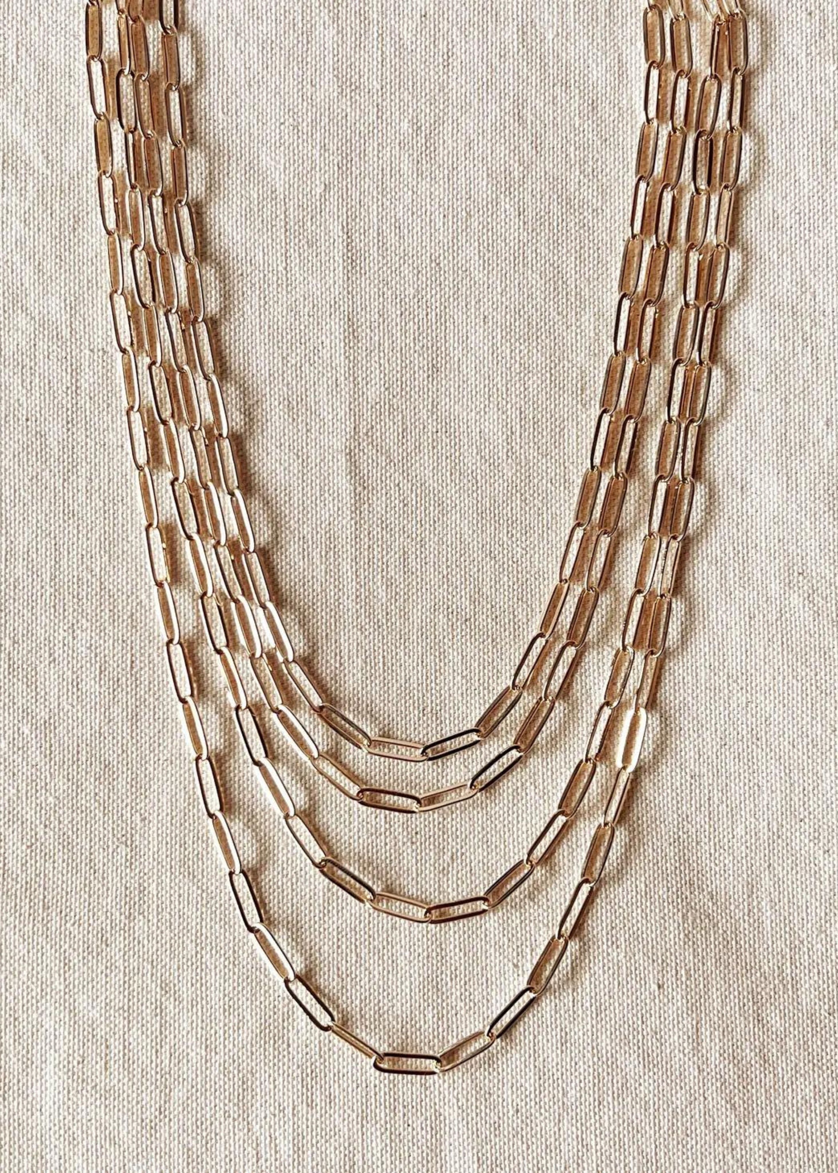 Classic paperclip chain, 4.5mm