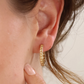 Cuban chain clicker hoop earrings
