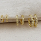 Cuban chain clicker hoop earrings