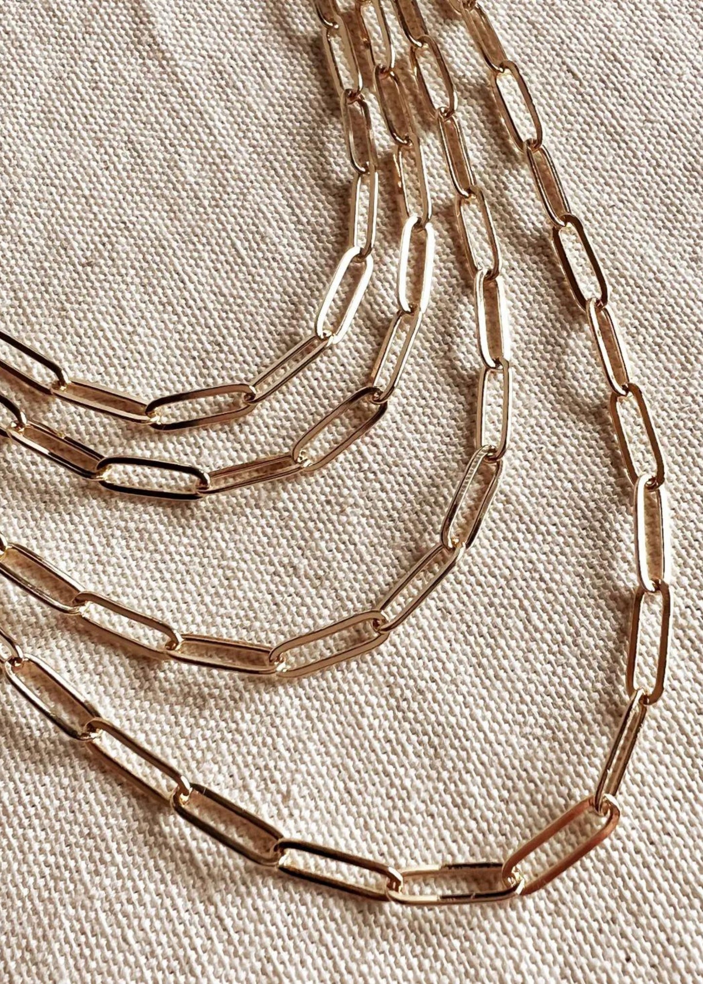 Classic paperclip chain, 4.5mm