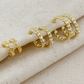 Cuban chain clicker hoop earrings