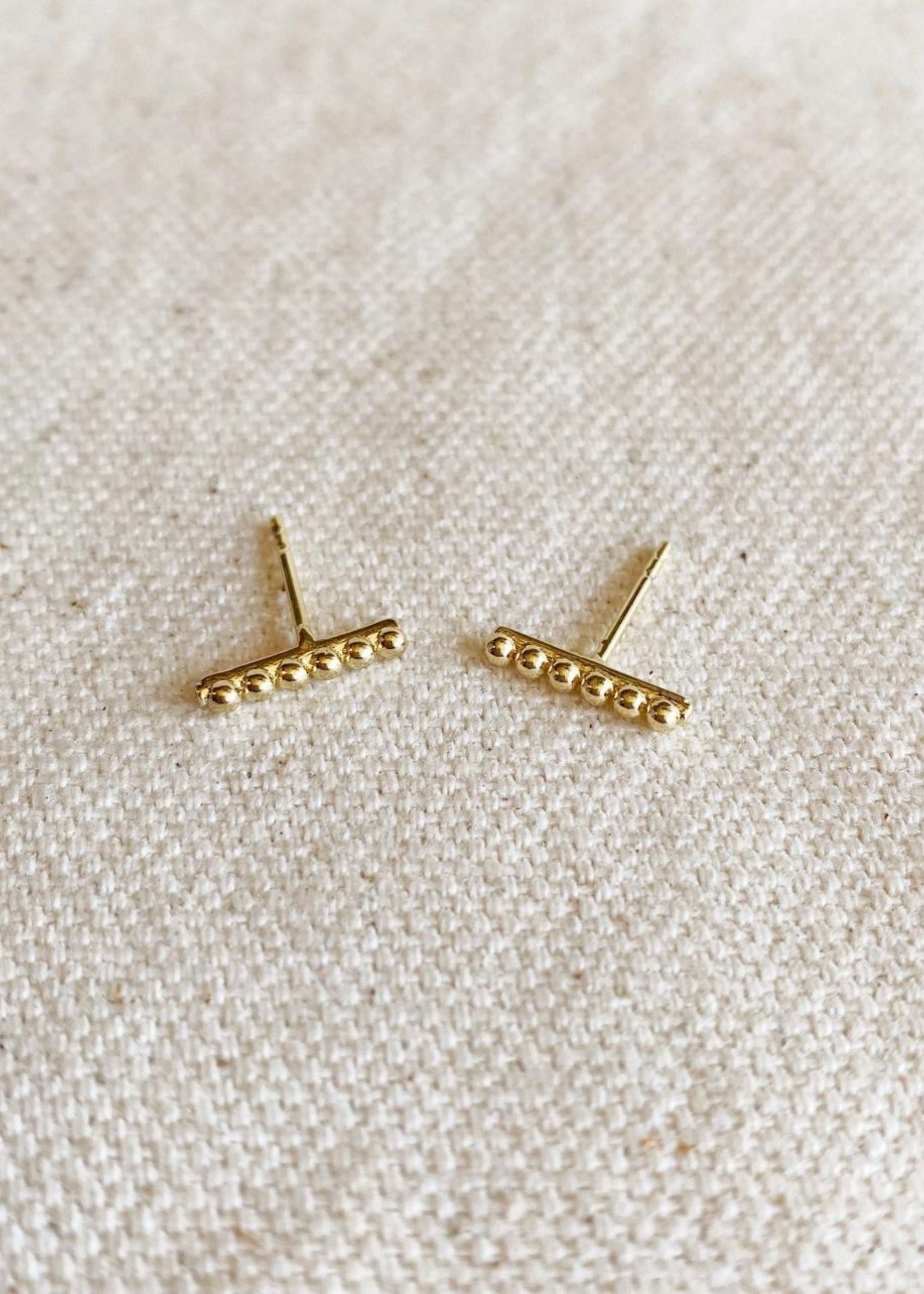 Beaded bar studs