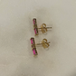 Fuchsia stud earrings