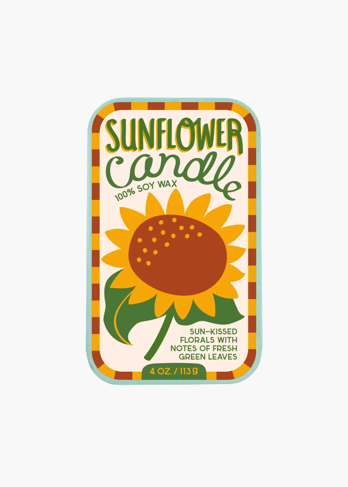 Sunflower candle