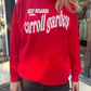 Neighborhood postcard upcycled sweatshirt, Carroll Gardens