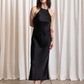 High neck bias dress