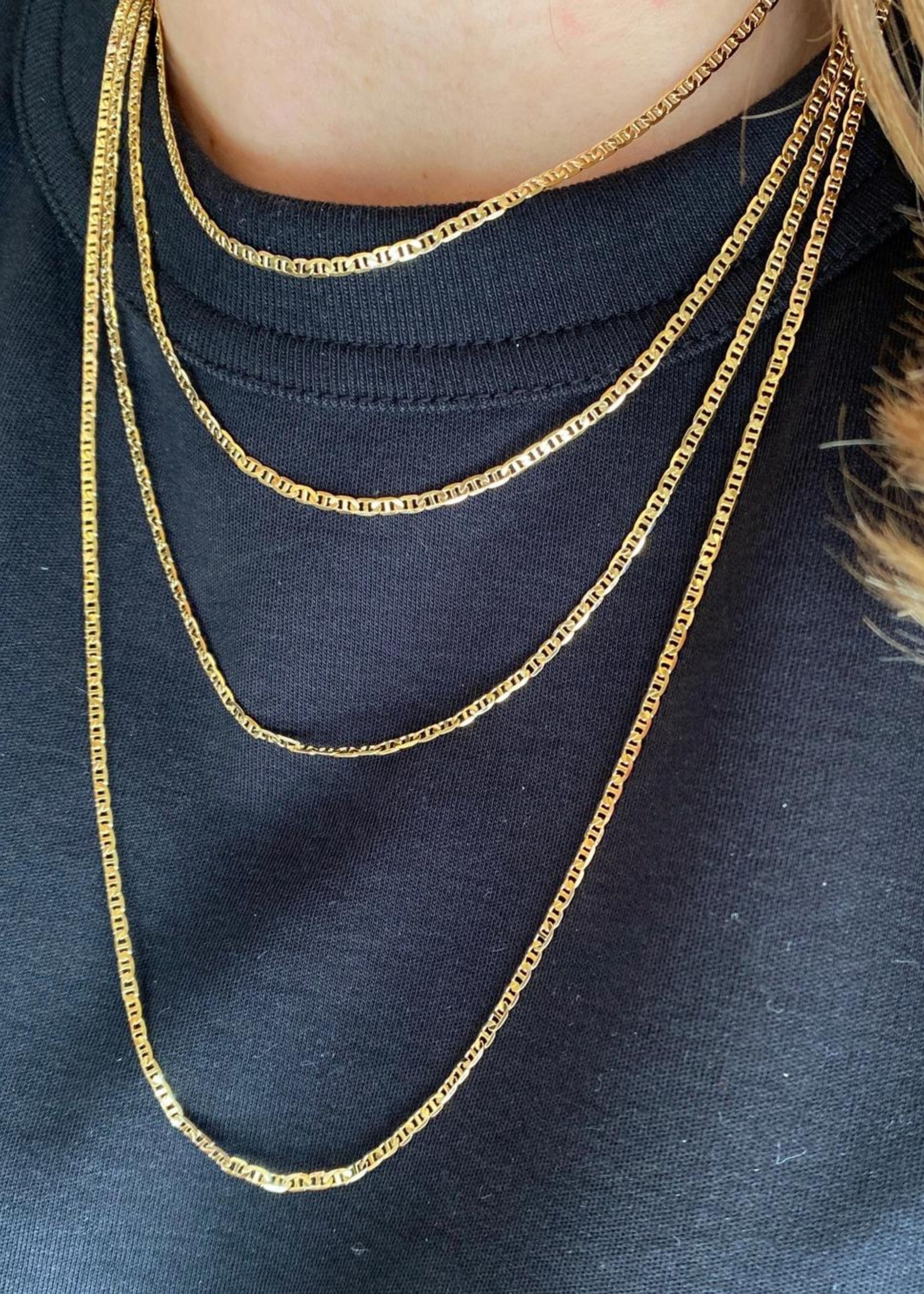 Flat mariner chain, 2mm