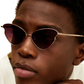 Transformation sunglasses, gold/burgundy