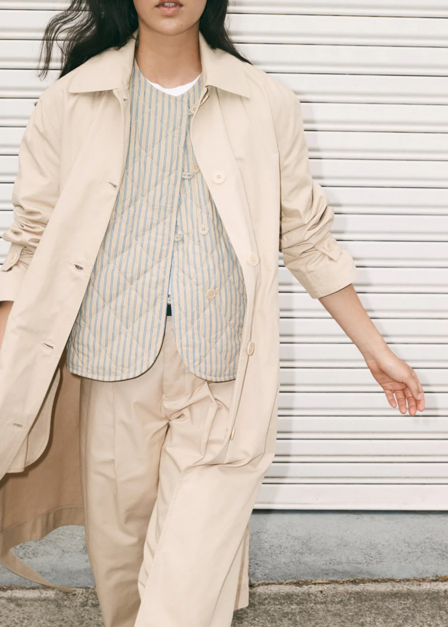 Axis vest, double pinstripe