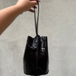 Navigli bag, black scaled