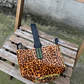 Navigli bag, dark cheetah calfskin