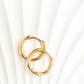 Soleil huggie hoops