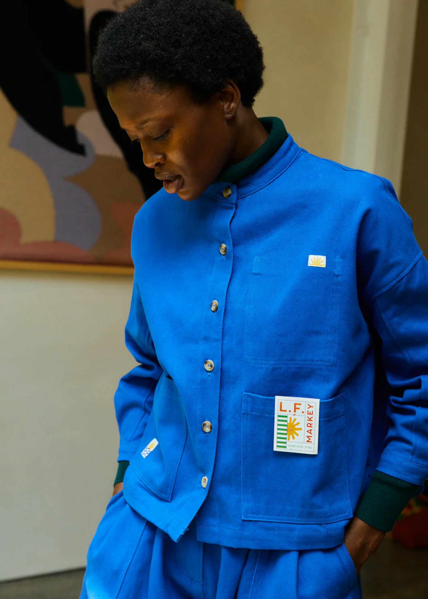 Wide chore coat
