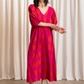 Double v-neck maxi dress