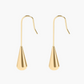 Drop earrings, gold