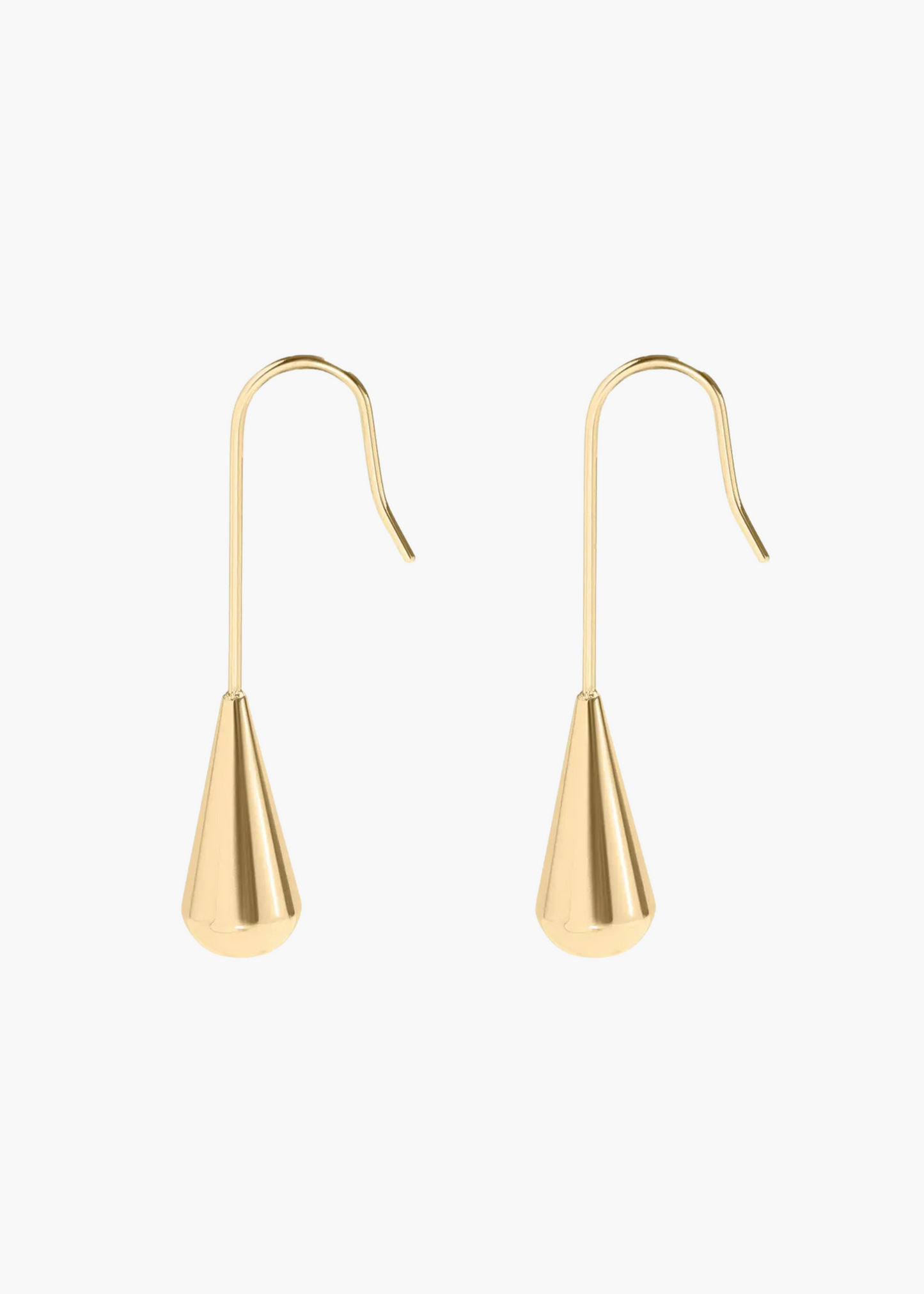 Drop earrings, gold