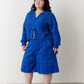 Grace zip cardigan, blue