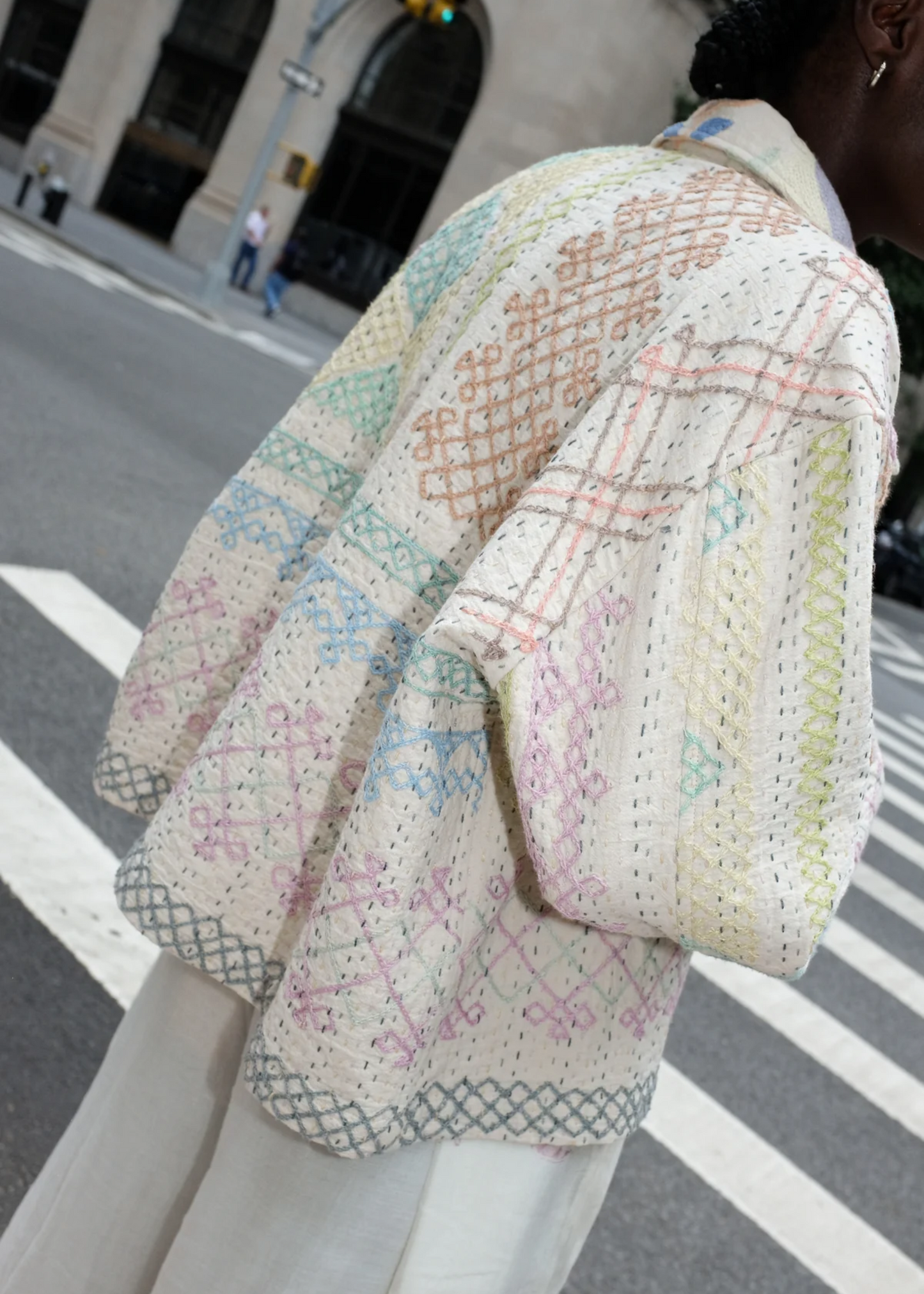 Astrid jacket, garden mosaic