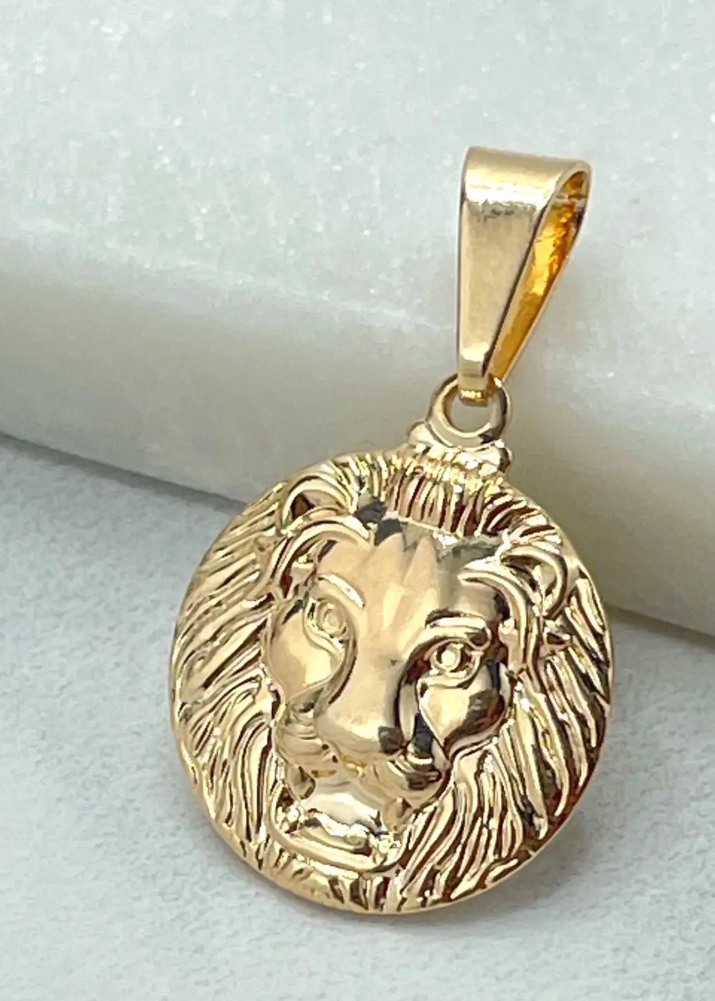 Lion face charm