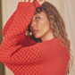 Vegan sweater, rust