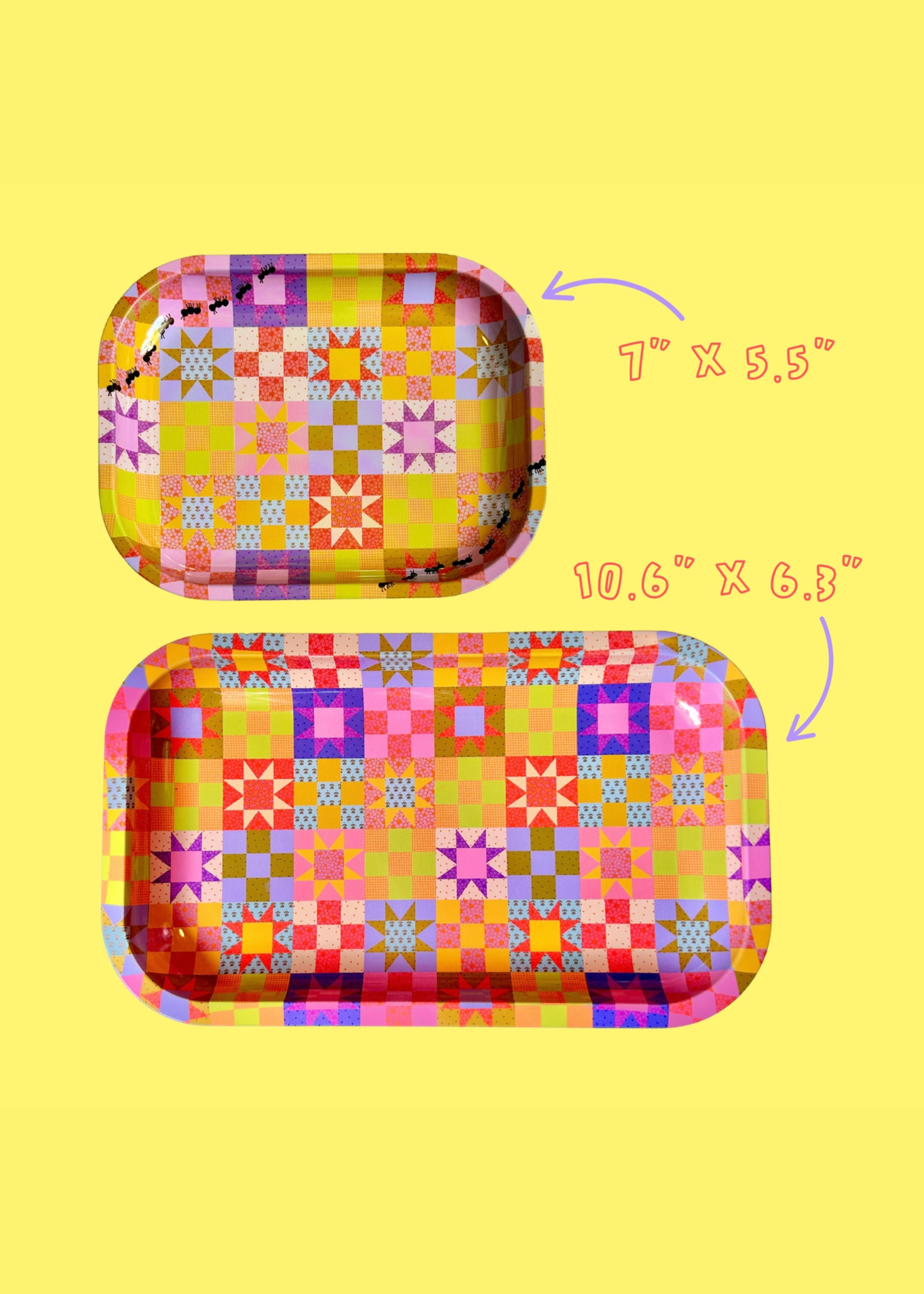 Patchwork quilt tray