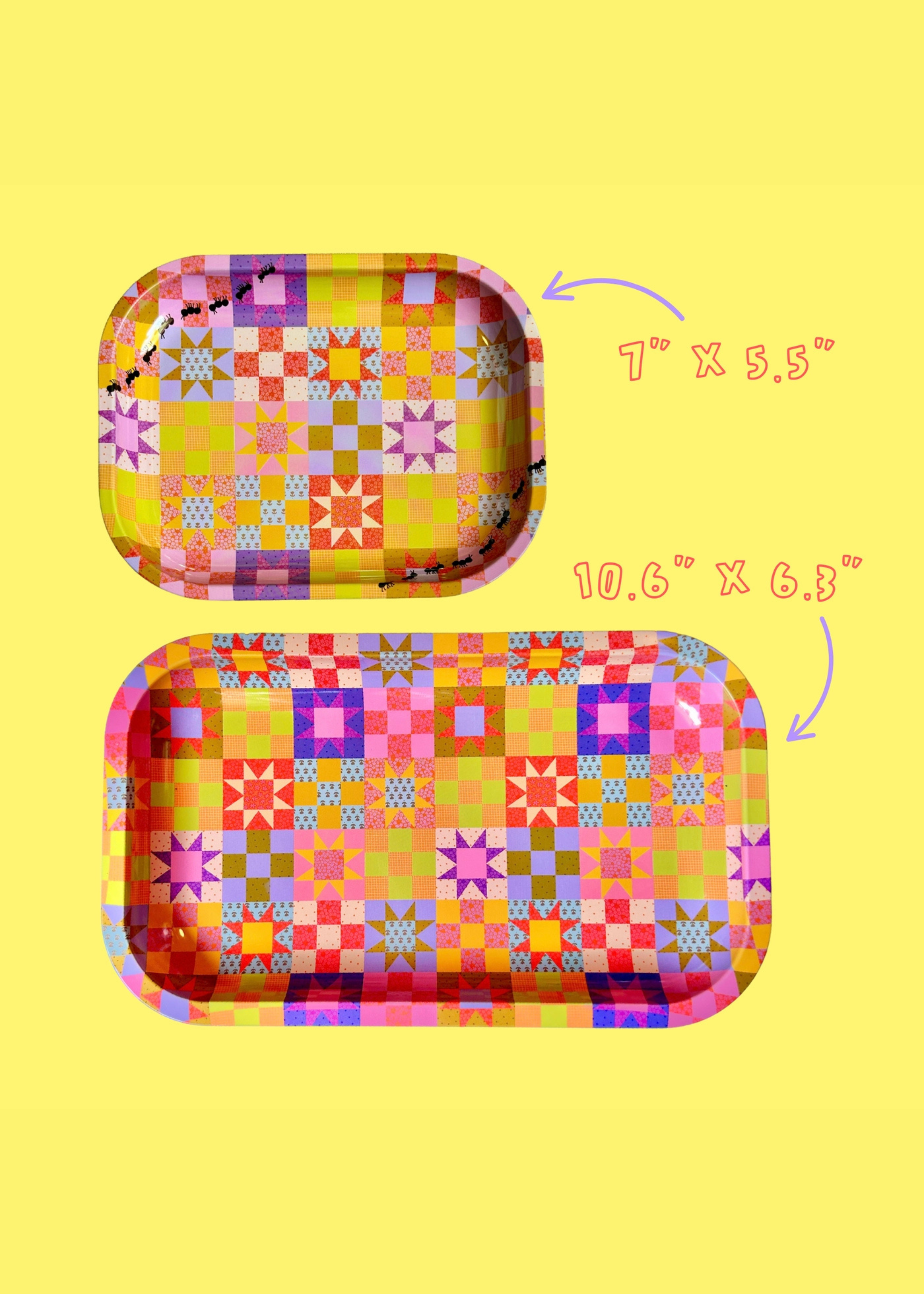 Patchwork quilt tray