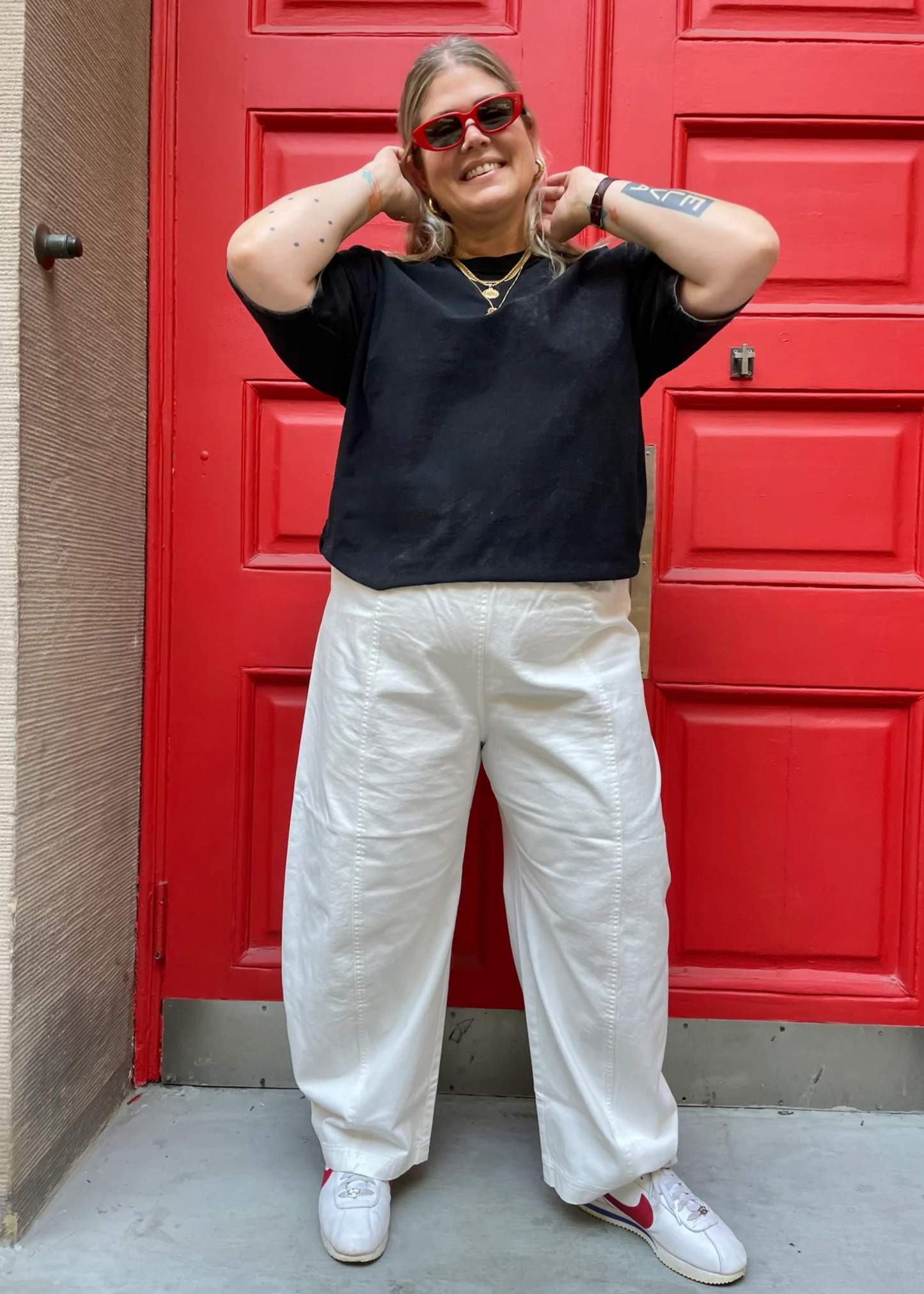 Janus pants II (with side pockets), white